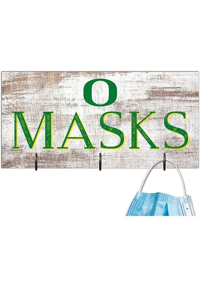 Oregon Ducks Mask Holder Sign - Green