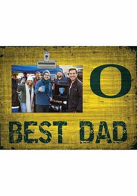Oregon Ducks Best Dad Clip Picture Frame - Green