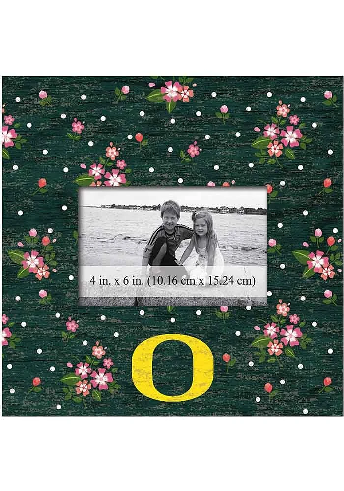 Oregon Ducks Floral Picture Frame - Green