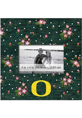 Oregon Ducks Floral Picture Frame - Green