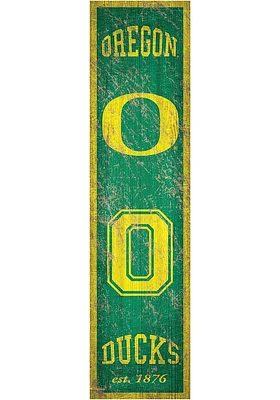 Oregon Ducks Heritage Banner 6x24 Sign - Green