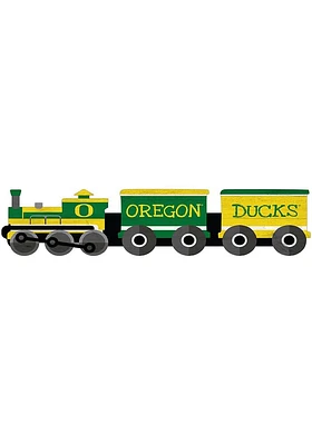 Oregon Ducks Train Cutout Sign - Green