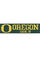Oregon Ducks 6x24 Sign - Green