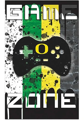 Oregon Ducks Grunge Game Zone Sign - Green