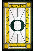 Oregon Ducks Stained Glass Sign - Green