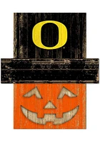 Oregon Ducks Pumpkin Head Sign - Green
