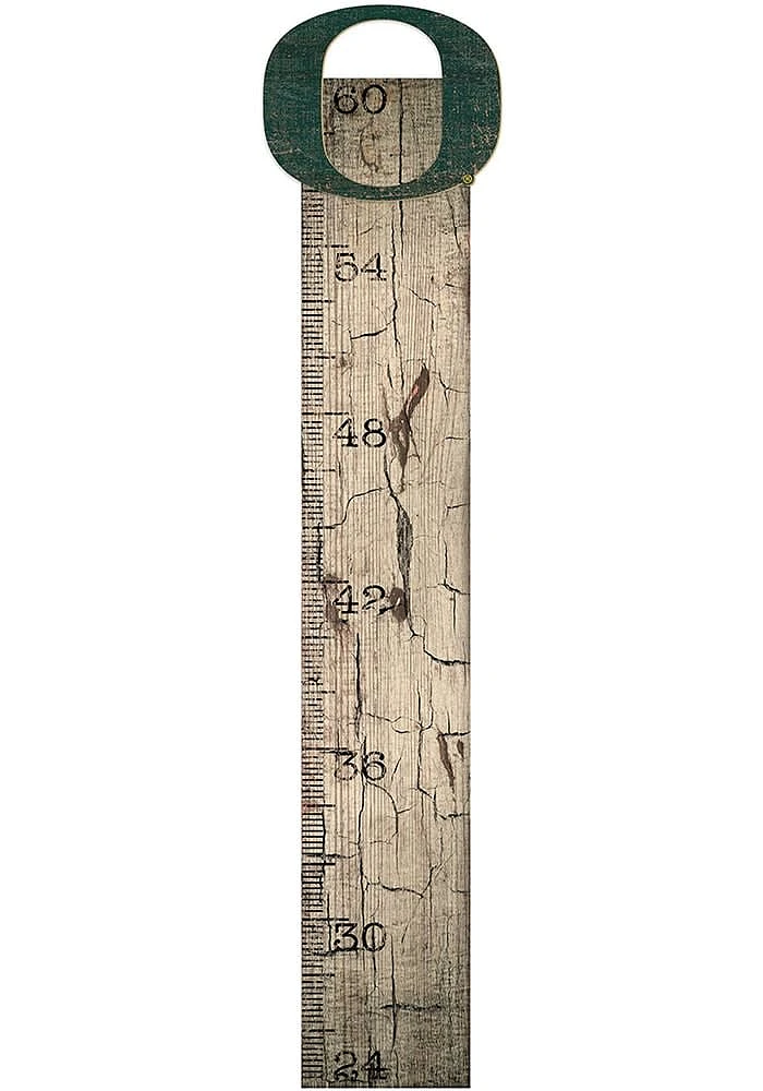 Oregon Ducks Growth Chart Sign - Green