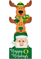 Oregon Ducks 31 Inch Santa Stack Leaner Sign - Green