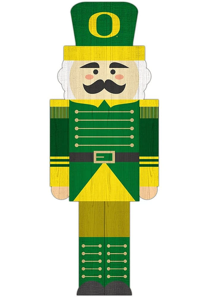 Oregon Ducks 31 Inch Nutcracker Leaner Sign - Green