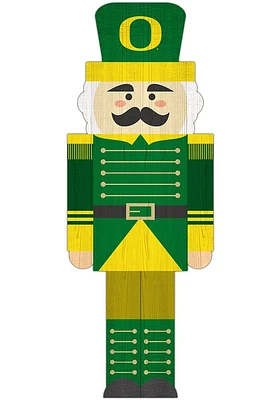 Oregon Ducks 31 Inch Nutcracker Leaner Sign - Green