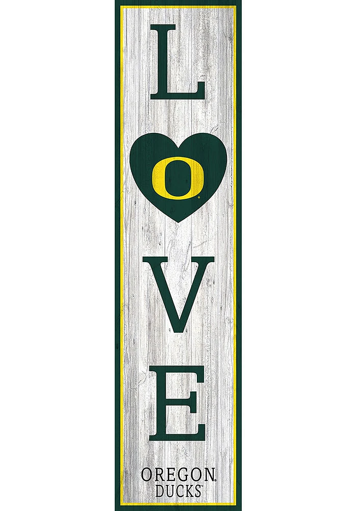 Oregon Ducks 48 Inch Love Leaner Sign - Green