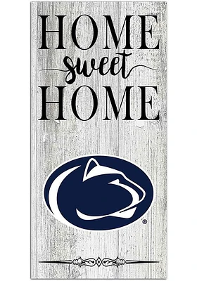 Penn State Nittany Lions Home Sweet Home Whitewashed Sign - Blue