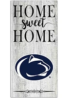 Penn State Nittany Lions Home Sweet Home Whitewashed Sign - Blue
