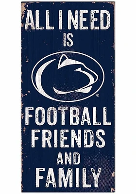 Penn State Nittany Lions Football Friends and Family Sign - Blue