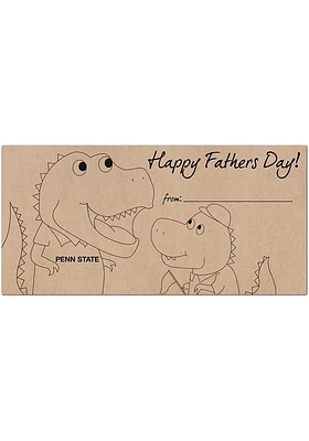 Penn State Nittany Lions Fathers Day Coloring Sign - Blue