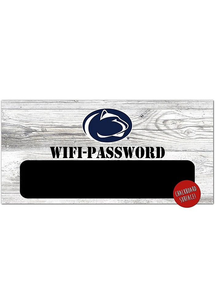 Penn State Nittany Lions Wifi Password 6x12 Sign - Blue