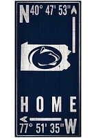 Penn State Nittany Lions Coordinate Sign - Blue