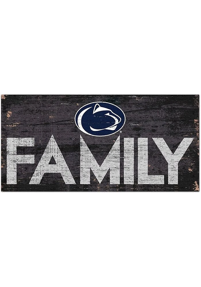 Penn State Nittany Lions Family 6x12 Sign - Blue