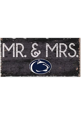 Penn State Nittany Lions Mr and Mrs Sign - Blue