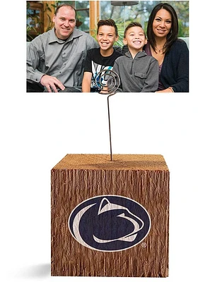 Penn State Nittany Lions Block Spiral Photo Holder Blue Desk Accessory