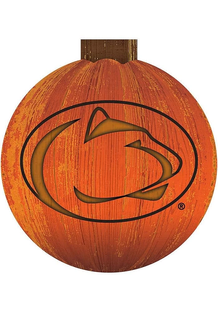 Penn State Nittany Lions Halloween Pumpkin Sign - Blue