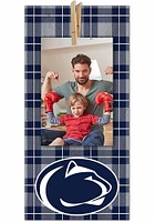 Penn State Nittany Lions Plaid Clothespin Sign - Blue
