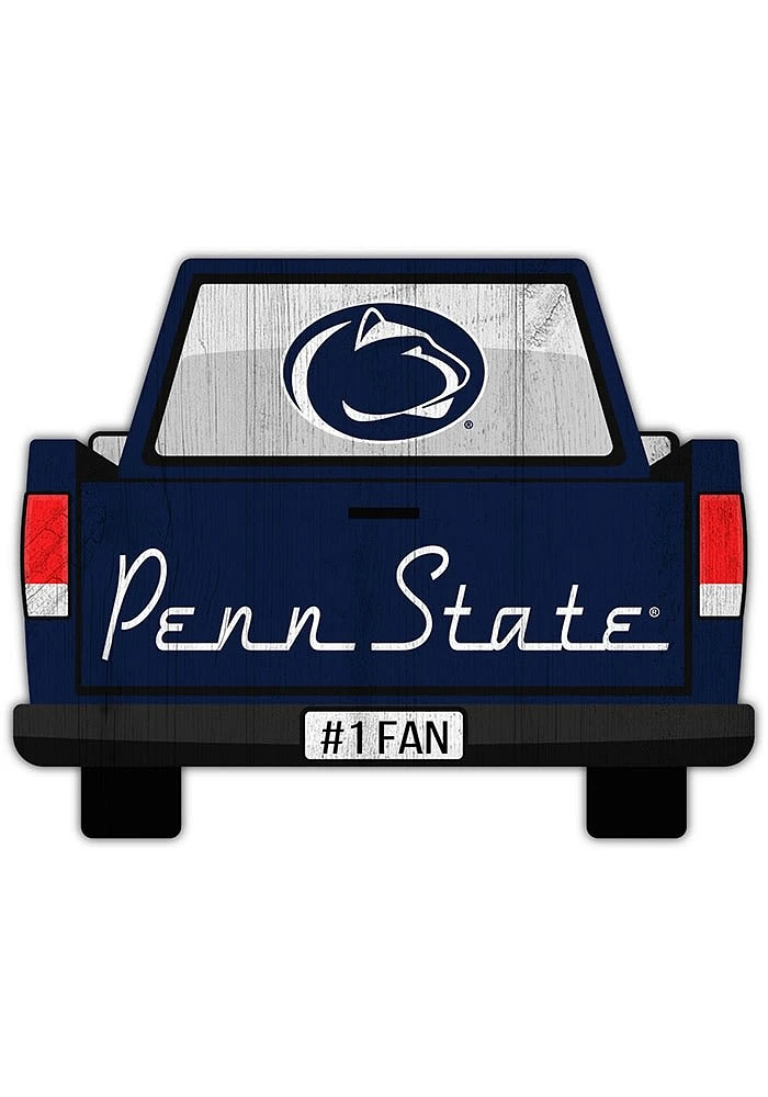 Penn State Nittany Lions Truck Back Cutout Sign - Blue