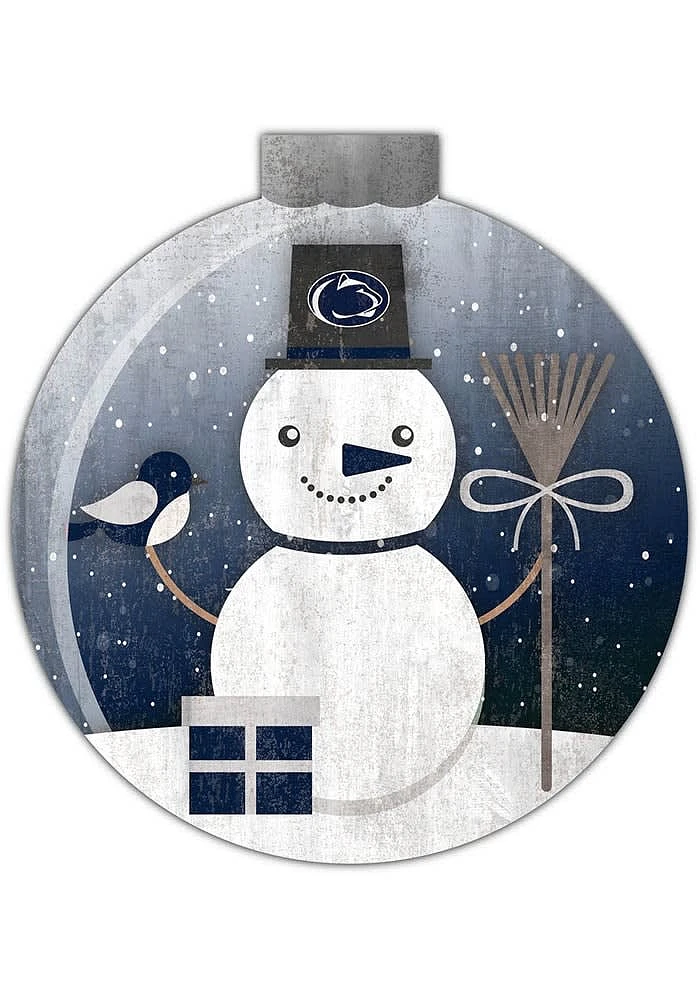 Penn State Nittany Lions Snowglobe 12 Inch Sign - Blue
