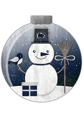 Penn State Nittany Lions Snowglobe 12 Inch Sign - Blue