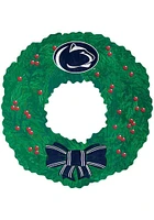 Penn State Nittany Lions Team Wreath 16 Inch Sign - Blue