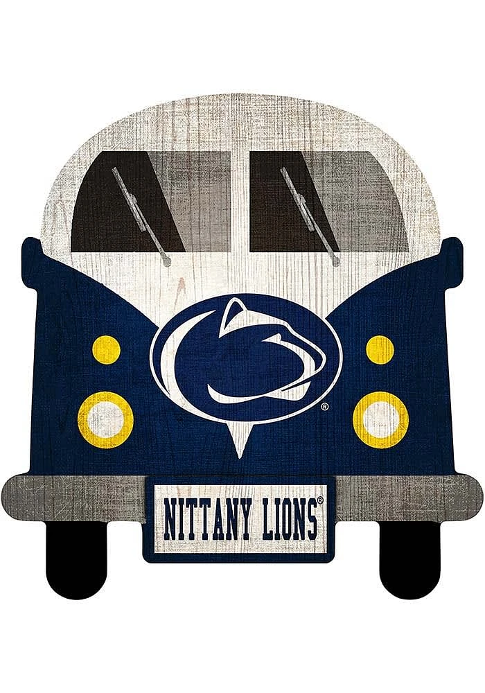 Penn State Nittany Lions Team Bus Sign - Blue