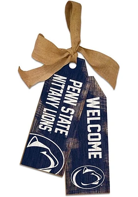 Penn State Nittany Lions Team Tags Sign - Blue