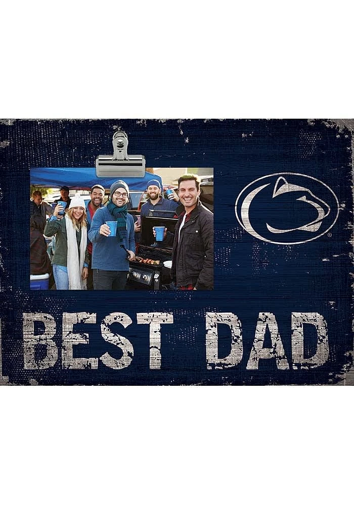 Penn State Nittany Lions Best Dad Clip Picture Frame - Blue