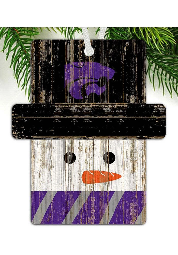 K-State Wildcats Snowman Ornament