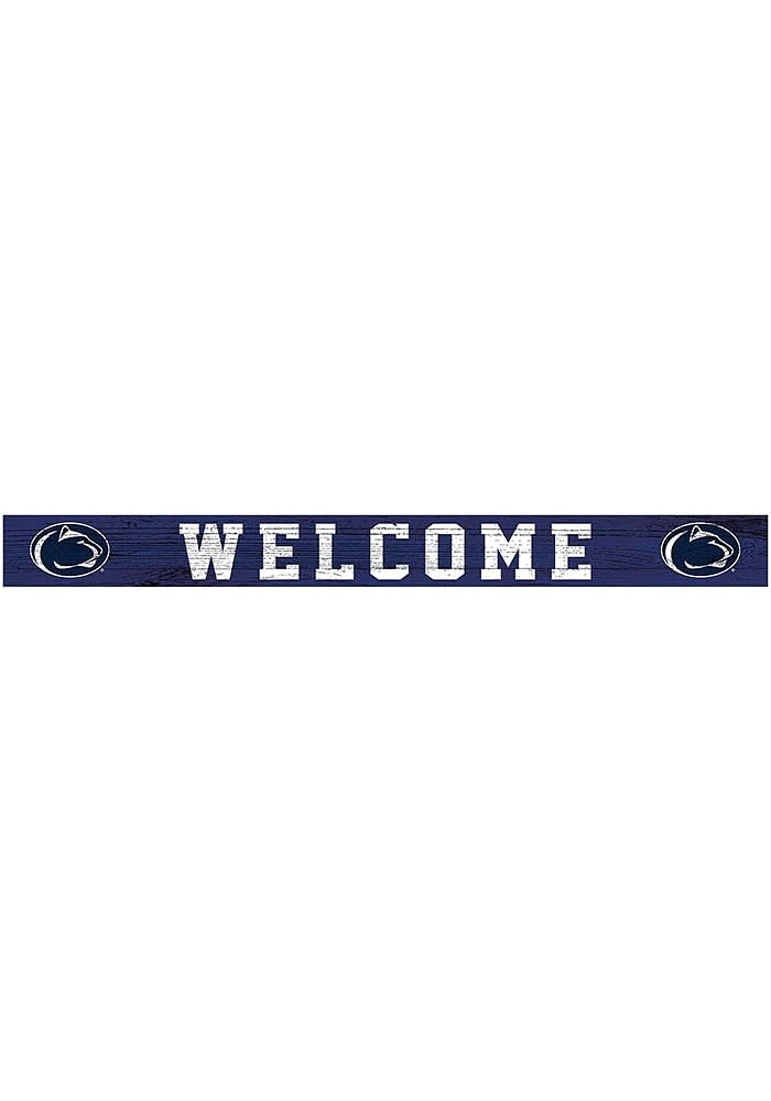 Penn State Nittany Lions Welcome Strip Sign - Blue