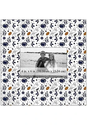 Penn State Nittany Lions Floral Pattern Picture Frame - Blue