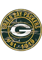 Green Bay Packers Established Date Circle 24 Inch Sign - Green
