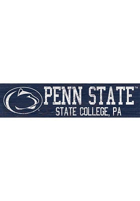 Penn State Nittany Lions 6x24 Sign - Blue