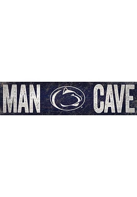 Penn State Nittany Lions Man Cave 6x24 Sign - Blue