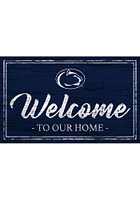 Penn State Nittany Lions Team Welcome 11x19 Sign - Blue
