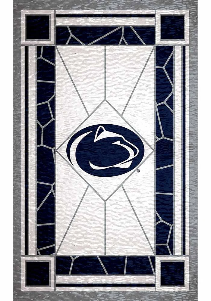 Penn State Nittany Lions Stained Glass Sign - Blue