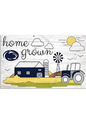 Penn State Nittany Lions Home Grown Sign - Blue