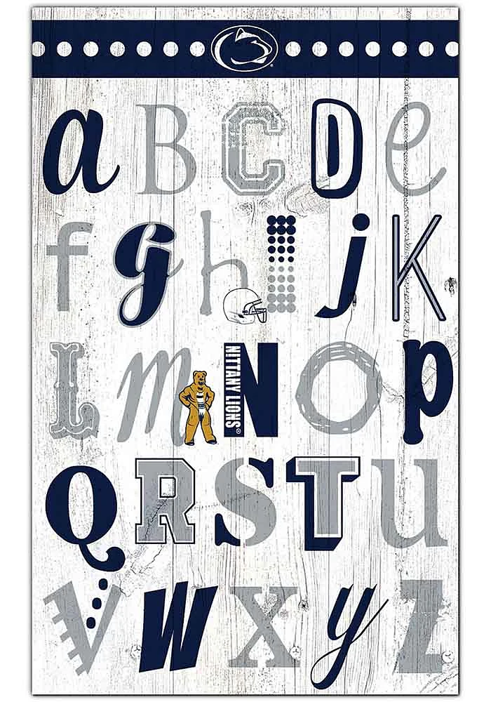 Penn State Nittany Lions Alphabet Sign - Blue