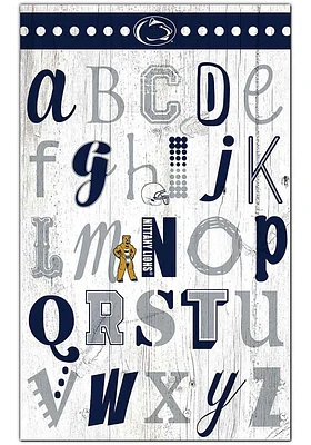 Penn State Nittany Lions Alphabet Sign - Blue