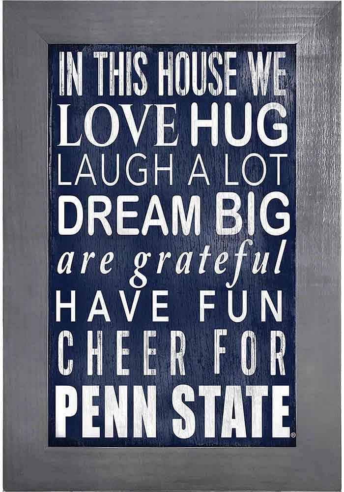 Penn State Nittany Lions In This House Picture Frame - Blue