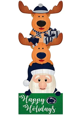 Penn State Nittany Lions 31 Inch Santa Stack Leaner Sign - Blue