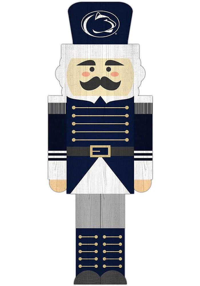 Penn State Nittany Lions 31 Inch Nutcracker Leaner Sign - Blue