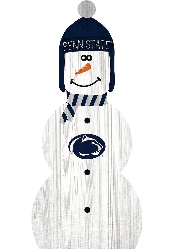 Penn State Nittany Lions Snowman Leaner Sign - Blue
