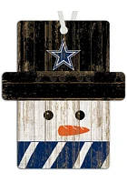 Dallas Cowboys Snowman Ornament - Blue