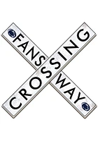 Penn State Nittany Lions 48 Inch Fans Way Crossing Wall Art - Blue